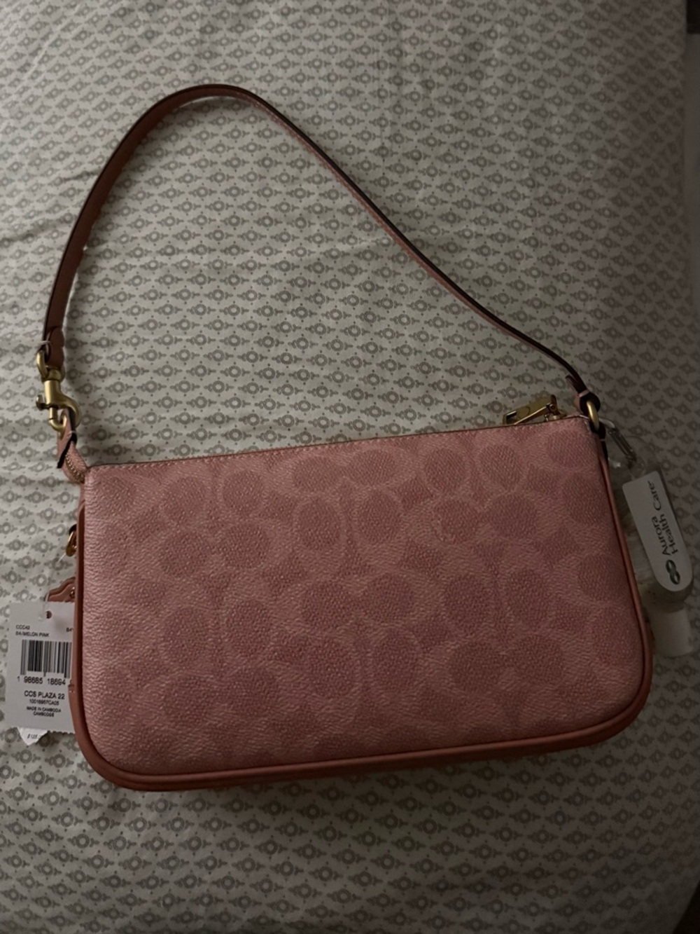 Coach Pink Signature Shoulder Plaza Bag - Picture 5 of 5